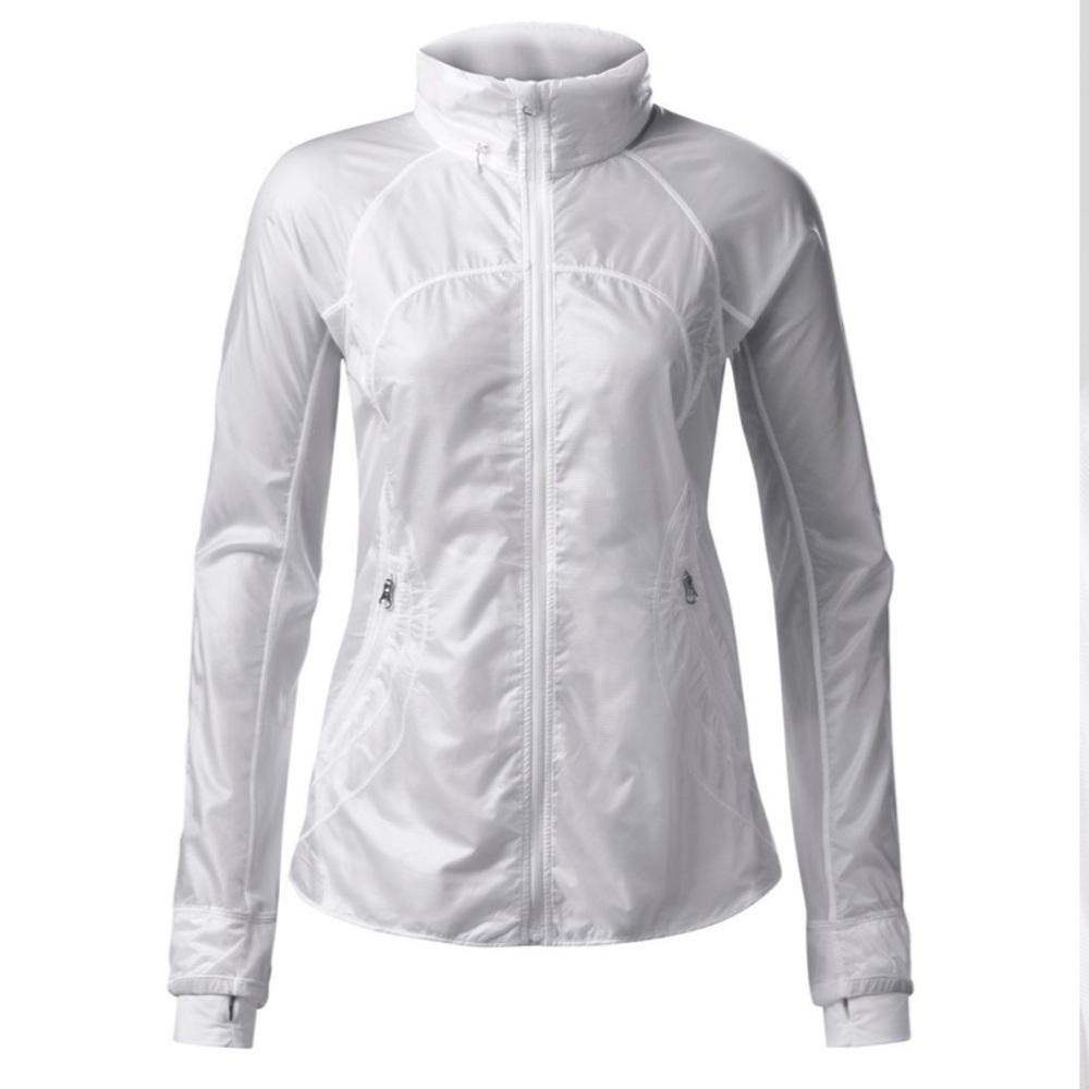 Lululemon Goal Crusher Jacket White Color Size 10